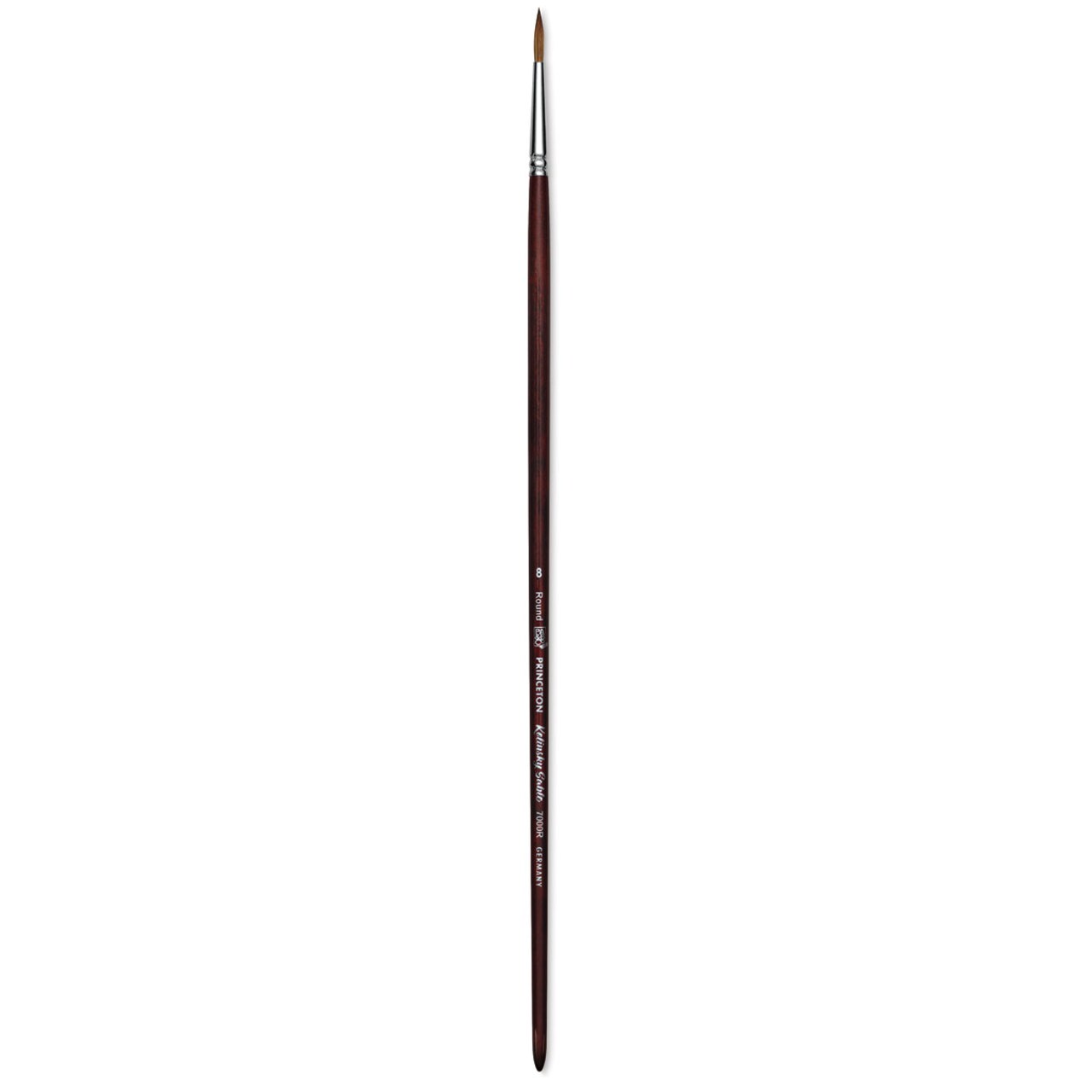 Princeton Siberian Kolinsky Sable Brush - Round, Size 8, Long Handle
